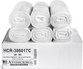 Aluf Plastics High Density Trash Bags, 60 Gallon, 150 Count, 17 Micron (eq), 38" x 60", Clear, for Bathroom, Office, Industrial, Commercial, Janitorial, Municipal, Recycling