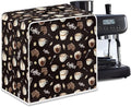 Coffee Maker Cover – Dust Protection Stain Resistant Washable Appliance Cover Kitchen Decoration Gifts For Coffee Lovers Chocolate and Cake Black