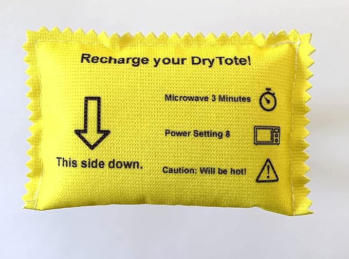100g Rechargeable Desiccant Pack of 10 - Moisture Absorbing Bag - Silica Gel Desiccant Dehumidifier for Storage Bins and Totes