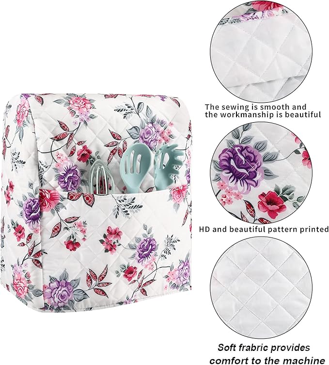 Stand Mixer Cover,Kitchen Mixer Cover Compatible With 5-8 Quart Kitchenaid Hamilton Mixers,Pioneer Woman Kitchen Aid Covers for Stand Mixer,Pioneer Women Kitchen Aid Mixer Assecories