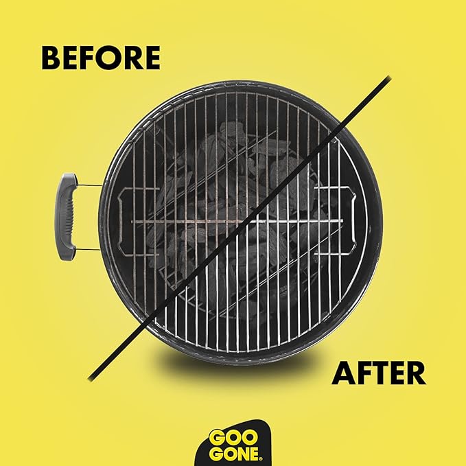 Goo Gone Grill and Grate Cleaner Spray (2 Pack) Cleans and Degreases BBQ Cooking Grates and Racks, Pellet and Electric Smokers- 24 Ounce