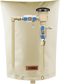 Backflow Preventer Pipe Insulation Cover (5°F) - Irrigation Sprinkler Valve Insulated Pouch - Water Well Pump Cover - Sturdy 5 Layers for Winter Freeze Protection, 10" W x 20" H, Beige