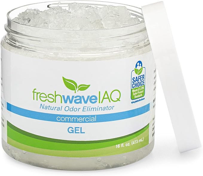 Fresh Wave IAQ Commercial Odor Eliminating Gel, 16 Fl. Oz. | Odor Absorbers for Home | Safer Odor Relief | Natural Plant-Based Odor Eliminator | Replace Every 15-60 Days