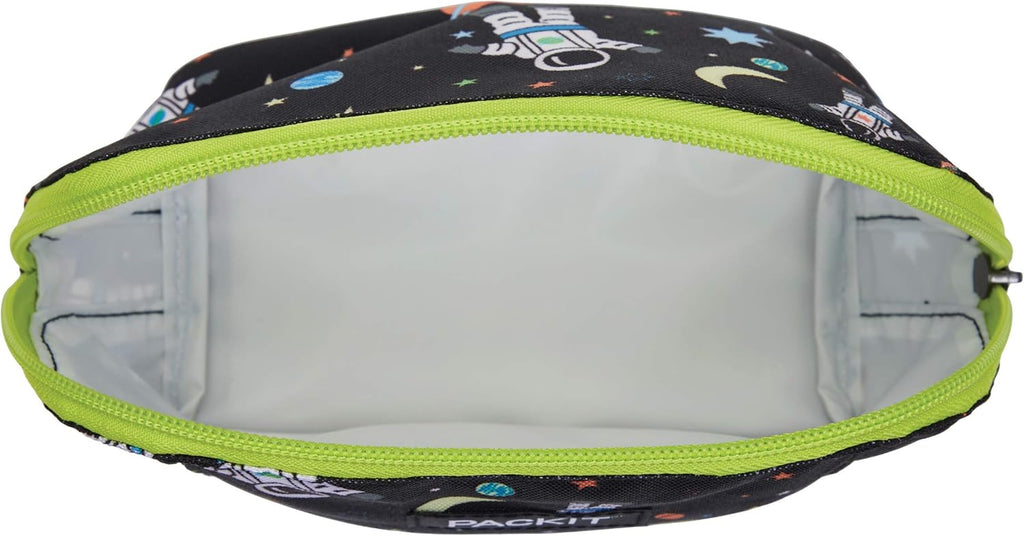 PackIt Freezable Snack Bag, Spaceman, Built with EcoFreeze Technology, Foldable, Reusable, Zip Closure Locks in Cool Dry Air, and Fresh Snacks On the Go