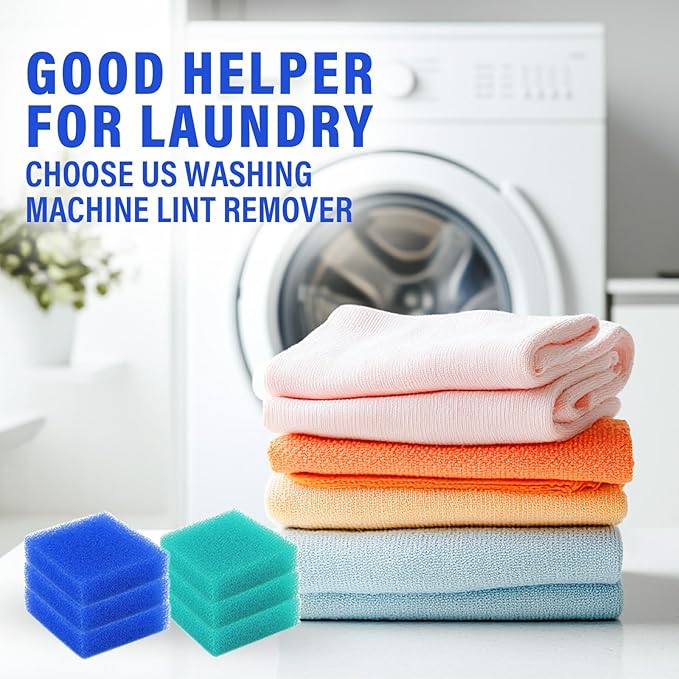 Easy Pet Hair Remover for Laundry, 6Pcs Reusable Lint Catcher for Washing Machine, Laundry Hair Catcher for Clothes, Sheets and Blankets