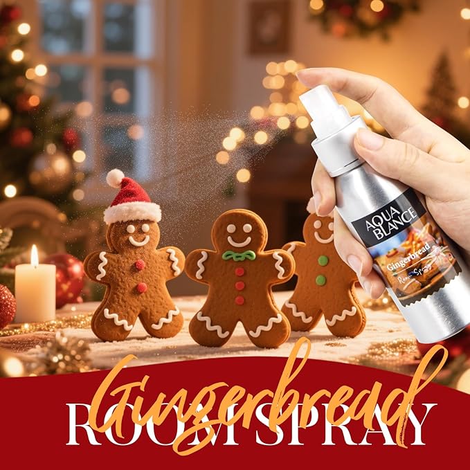 Fragrant Room Spray, Cedar, Apples, Gingerbread, 3 x 3.4 fl oz, Air Fresheners Odor Eliminator for Home, Bathroom, Concentrated Room Spray