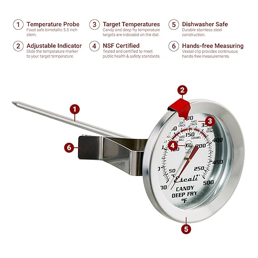 Escali Home Thermometer Set, Includes Gourmet Digital, Candy, and Instant-Read Meat Thermometers