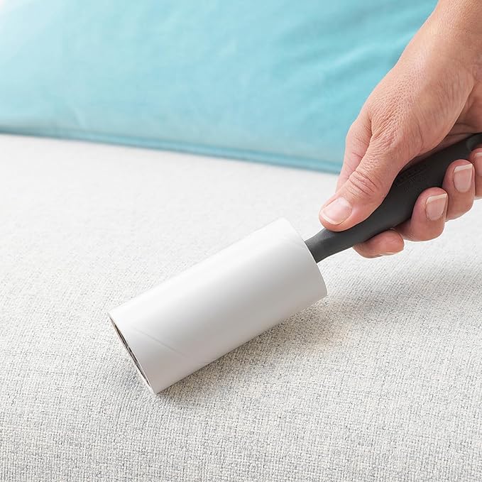 4 inch Lint Roller Refills for Evercare PetLovers Muji IKEA Bastis 4 inch Sticky Rollers for Pet Hair Extra Sticky 60 Sheets per Refill 5 Pack Total 300 Sheets (Inside Diameter 1-1/2 inch)