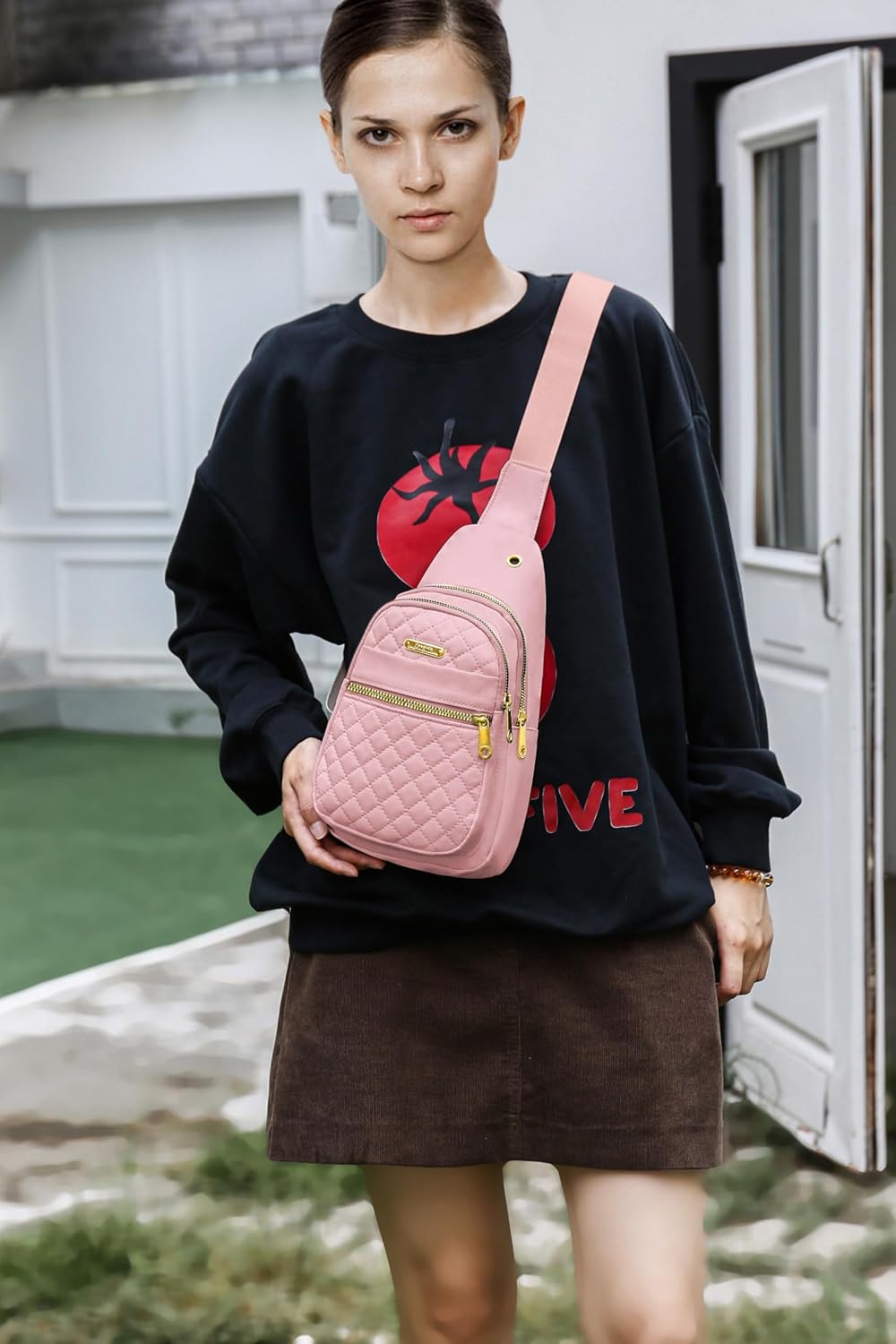 Small Sling Bag For Women Men Casual Crossbody Sling Backpack