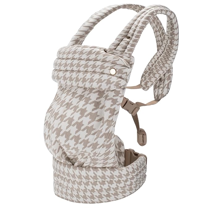 CycleMore Ergonomic Baby Carrier Newborn to Toddler - Lightweight & Breathable Infant Carrier with 3 Carry Positions, Hip-Healthy M-Shape Seat for 7-35 lbs (Houndstooth)