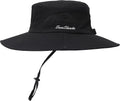 Womens Summer Sun Hat Beach Hat Wide Brim Outdoor UV Protection Hat Foldable Cool Mesh Ponytail Bucket Hat
