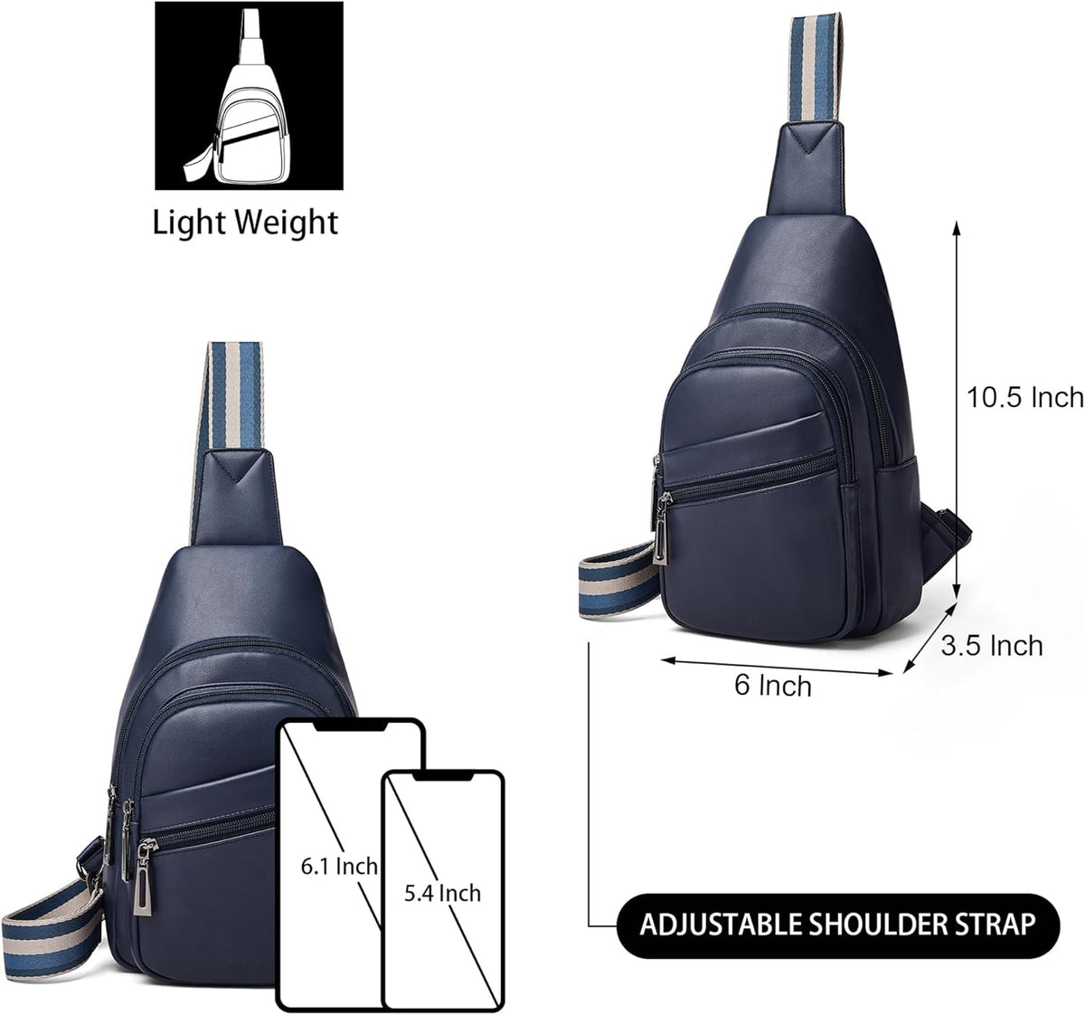 Sling Bag Crossbody Bags for Women Small Cross Body Bag Fanny Packs Chest Sling Purse for Daily Travel Leisure Sport