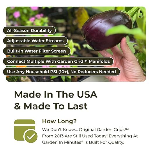 Garden Grid Watering System | Raised Garden Bed Drip Irrigation System – But