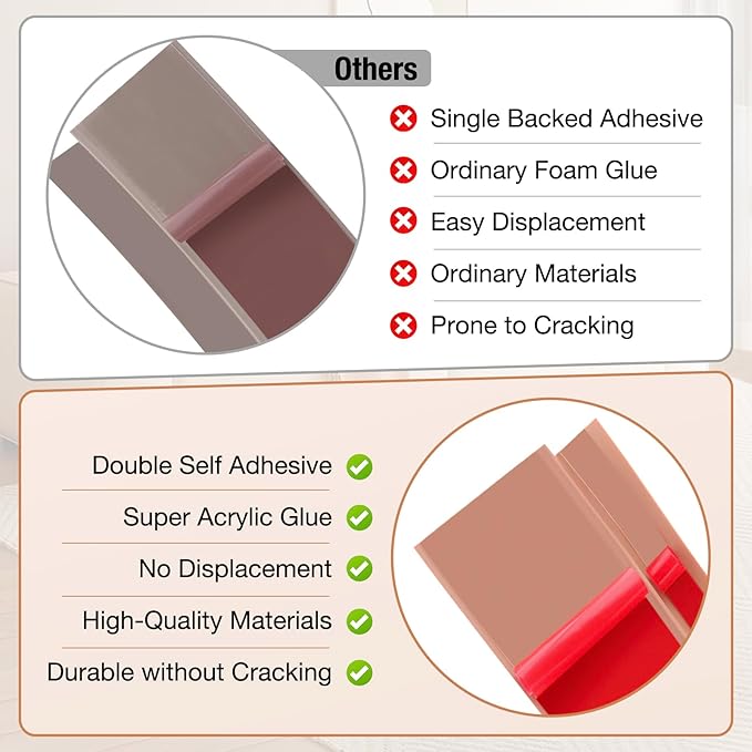 Floor Transition Strip Self Adhesive Vinyl Door Threshold for Doorways Carpet Edging Trim Overlap Edge Reducer for Laminate Floor, Carpet, Tile (Grayish Brown Wood Grain, 1/5" to 2/5", 6.6Ft)
