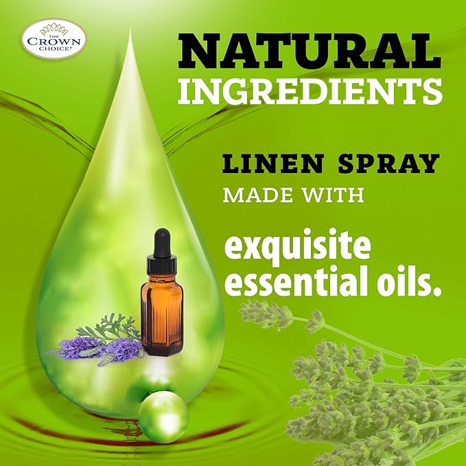 Natural Lavender Linen Spray (24oz) - Linen, Sleep Spray, Room Spray - Quality Lavender Oil Essential Oil Odor Eliminator, Deep Sleep Pillow Mist, Linen Spray for Bed, Sheet, Pillows, Aromatherapy