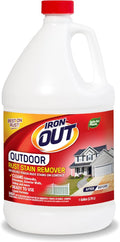 Iron OUT Liquid Rust Stain Remover, Pre-mixed, Quickly Removes Rust Stains from Concrete, Vinyl and Other Outdoor Surfaces, No Scrubbing, Safe to Use, Made in the USA, 1 Gallon