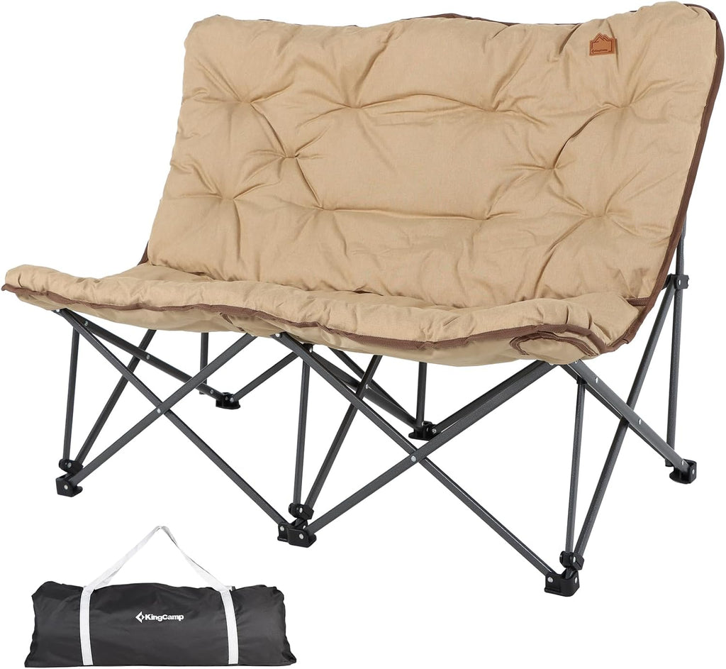 KingCamp Butterfly Chair Oversized XL Saucer Chair for Adults Padded Folding Comfy Camping Chairs for Teens Kids 300lbs Heavy Duty with High Back for Bedroom Living Room Dorm Rooms Outdoor Patio Lawn