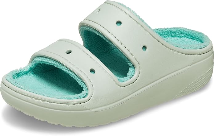 Crocs Unisex Adult Classic Cozzzy Towel Sandals, Fuzzy Slippers and Slides