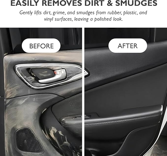Interior Cleaner Cleans and Shines Rubber, Plastic, and Vinyl | All-Purpose Interior Cleaner for Dashboards, Door Panels, and More | Dries Quickly to a Non-Stick Finish (16 Fl Oz (Pack of 1))