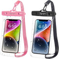 Waterproof Phone Pouch Bag - 7.5in Water Proof Cell Phone Case for Beach Travel Must Haves, IPX8 Dry Bag with Lanyard for iPhone 16 15 Pro Max Galaxy S25 Ultra Pixel 7a, Cruise Essentials 2025