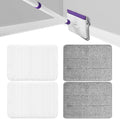 4 Mop Pads Refill for wlich Baseboard Cleaner(2 Chenille Pads+2 Microfiber Pads),Baseboard Cleaner Pad Refills for Ceiling, Wall, Floor and Baseboard Cleaning