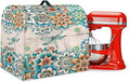 Stand Mixer Covers Compatible with 4.5-5 Quarts Boho Flower with Dragonfly Kitchen Aid Stand Mixer Dust Protector Cover Organizers with Handle Pocket
