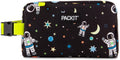 PackIt Freezable Snack Box, Spaceman, Built with ECOFREEZE Technology, Collapsible, Reusable, Zip Closure with Buckle Handle, Great for All Ages and Fresh Snacks on the go
