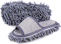 Women's Microfiber Floor Cleaning Mop Slippers with Terry Towel Fabric