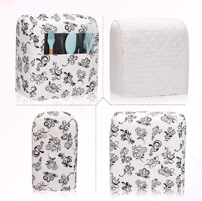 Kitchen Aid Mixer Cover,Kitchen Stand Mixer Cover Compatible With 5-8 Quart Kitchenaid Hamilton Mixers,Kitchen Aid Covers for Stand Mixer With Pockets,Kitchen Aid Mixer Assecories