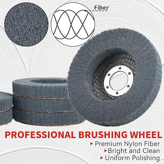 10Pcs 320 & 600 Grit Scour Flap Disc 4 1/2 Inch Angle Grinder Attachment for Metal & Wood Scouring Pad Polishing Sanding Disc Paint Rust Remover Wheel