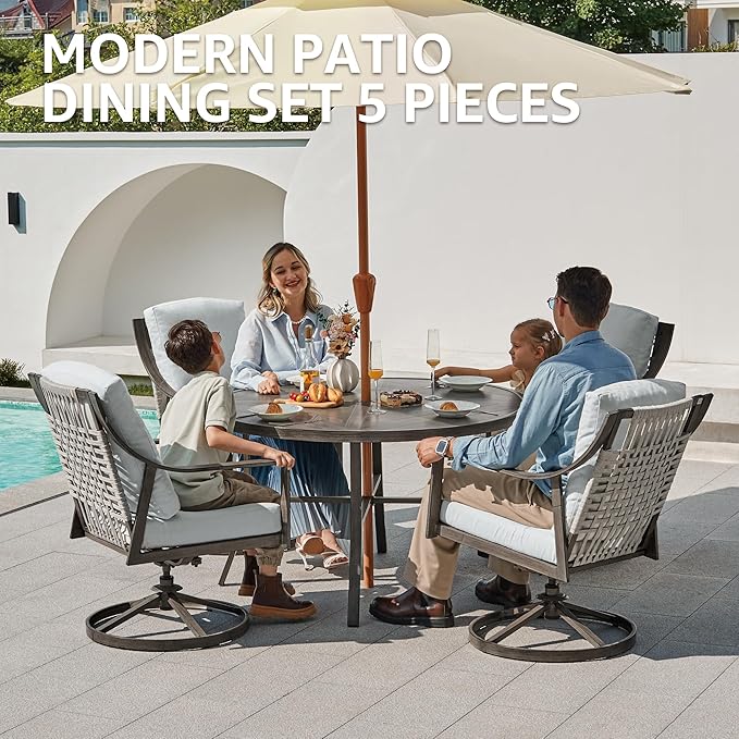 NATURAL EXPRESSIONS 5-Piece Outdoor Patio Dining Set