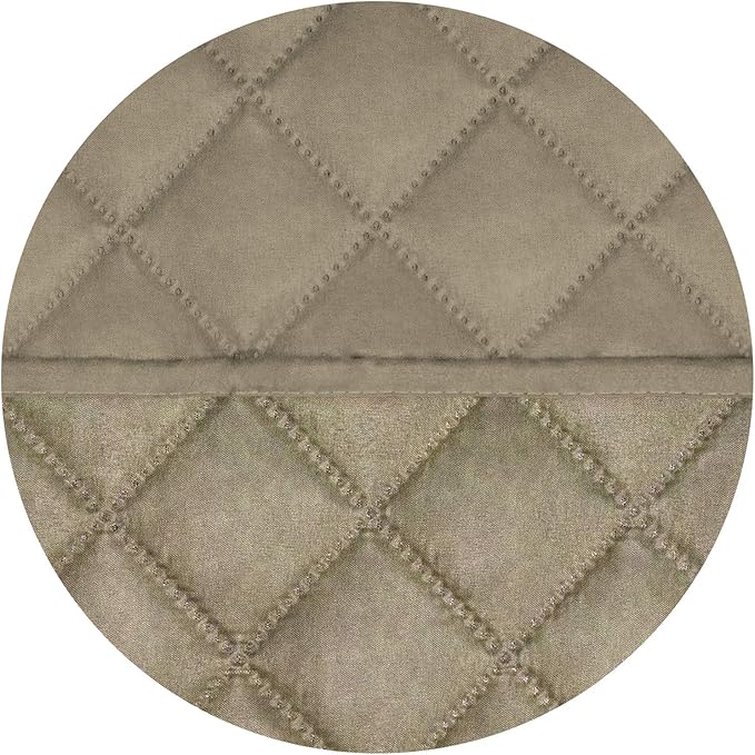 PureFit Reversible Quilted Sofa Cover, Water Resistant Slipcover Furniture Protector, Washable Couch Cover with Non Slip and Elastic Straps for Kids, Dogs, Pets (XX Large, Beige/Beige)