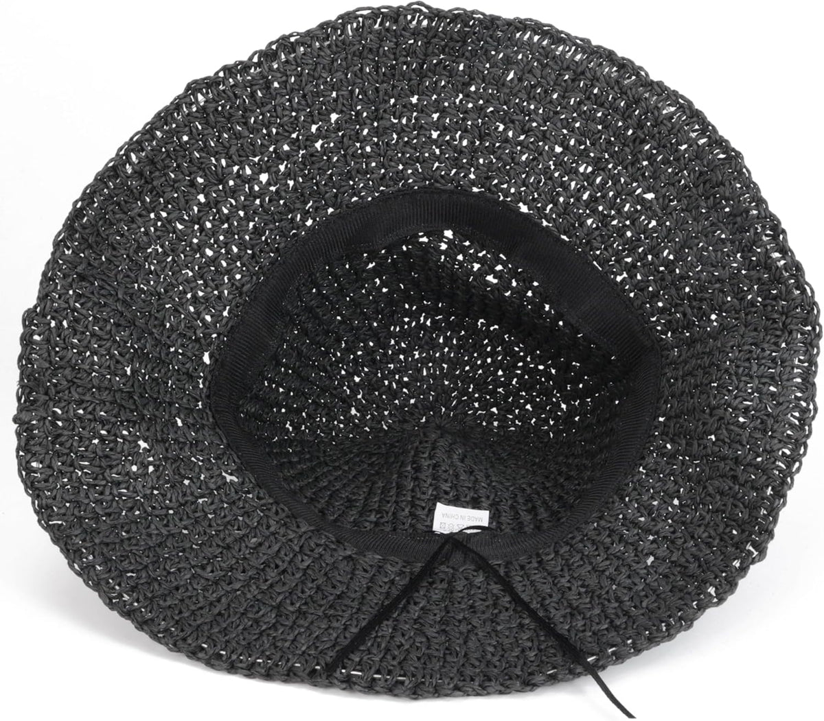 Womens Wide Brim Straw Sun Hat Foldable Floppy Crochet Beach Hat for Summer
