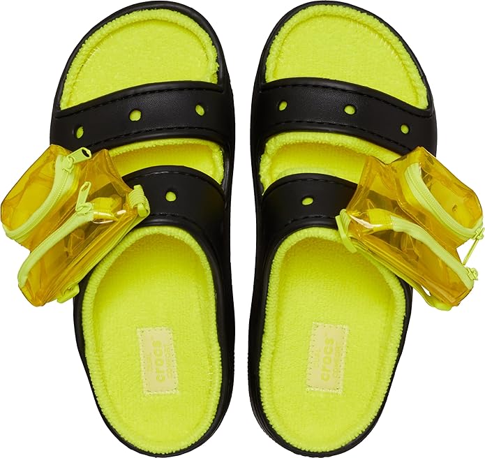 Crocs Unisex Adult Classic Cozzzy Towel Sandals, Fuzzy Slippers and Slides