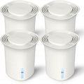 CLEVAST Refillable Moisture Absorber Bucket, 12.5 oz, 4 Pack, Refills Cups Humidity Absorbers for Closet, Reusable Dehumidifier Box Removes Moisture, Damp and Humidity for Wardrobes, Bathrooms