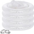 Dust Collection Hose 1-1/2 in × 20 ft Heavy Duty Clear Flexible PVC Reinforced Thicken Helix Suction Discharge Corrugated Pipe Hose for Fume Dust Collector Fitting Wood Chip Saw (1.5 inch hose)