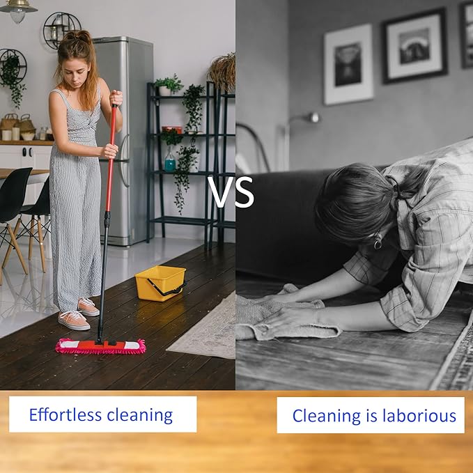 1 Pair Washable Cleaning Shoes Cover - Floor Cleaning Dust, Chenille Microfiber Duster Mop Slippers, Apply to House Office Room (Brown)