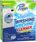 True Fresh Washing Machine Cleaner Tablets – 25-Pack Deep Cleaning for Front Loader, Top Load & HE Washers – Helps Remove Odor-Causing Residues, Pet Hair & Hard Water Buildup – Septic Safe