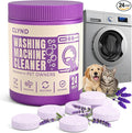 Washing Machine Cleaner Tablets 24 Pack for HE Front Load, Top Load Washing Machine Cleaning Tablets Descaler and Deodorizer, Formulated for Pet Owners, 1 Year Supply Laundry Washer Cleaner