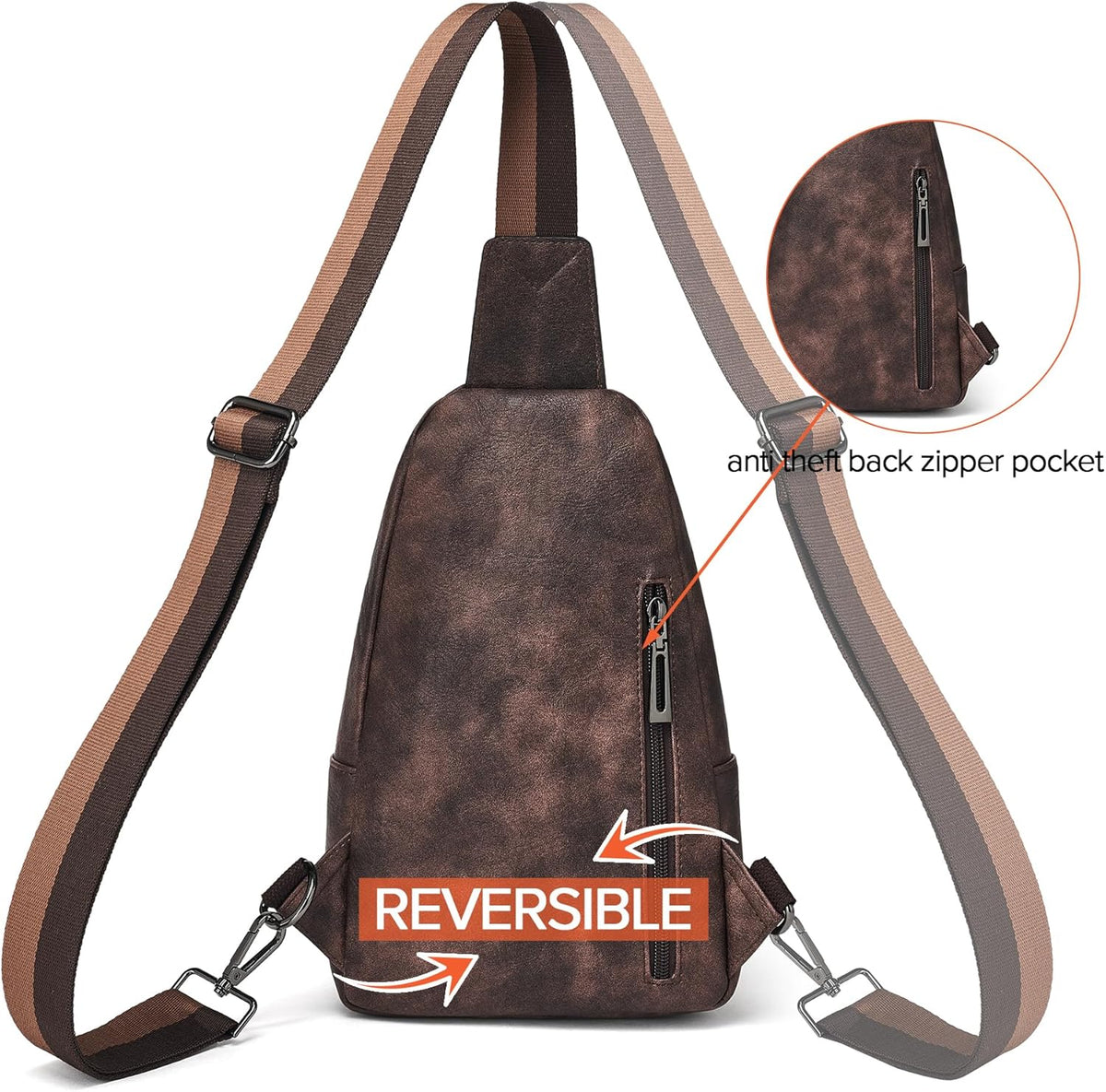 Sling Bag Crossbody Bags for Women Small Cross Body Bag Fanny Packs Chest Sling Purse for Daily Travel Leisure Sport