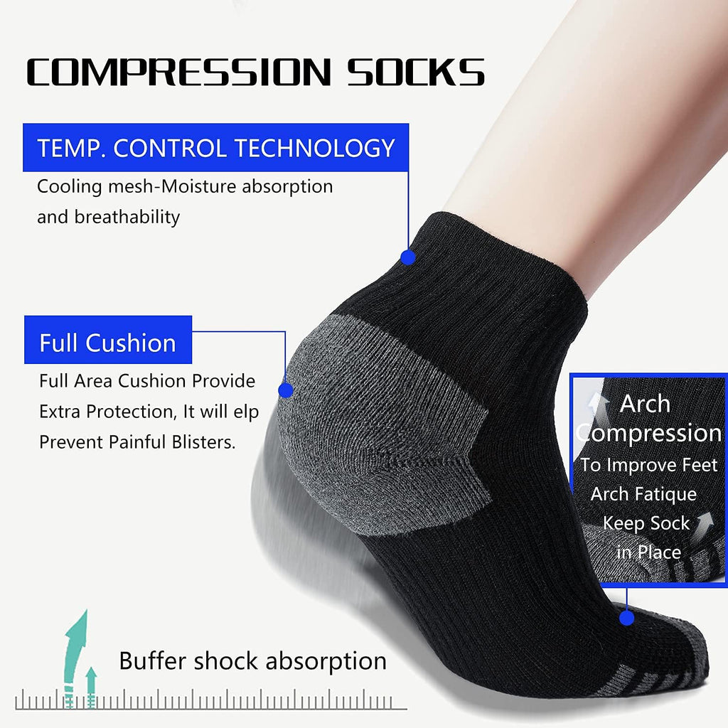 Iseasoo Copper Compression Socks for Men & Women – Plantar Fasciitis Relief, Ankle Support & Circulation – Running & Recovery