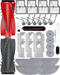 Yivy 30 PCS Replacement Parts Kit Compatible with Roborock Saros 10/G30 - Accessory Set with 2 Roller Brushes, 6 Side Brushes, 4 Filters, 4+4 Mop Pads, 6 Dust Bags, 1Self-Cleaning Brush