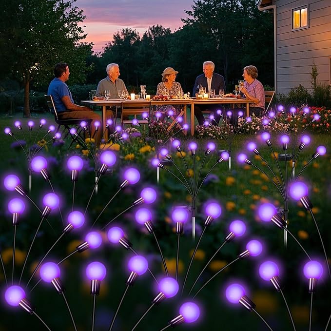 Solar Garden Lights Outdoor, Waterproof Solar Powered Lights