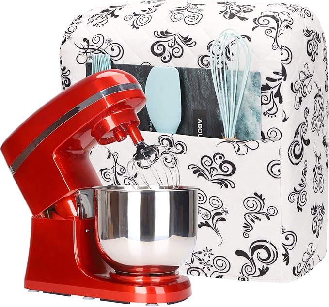 Kitchen Aid Mixer Cover,Kitchen Stand Mixer Cover Compatible With 5-8 Quart Kitchenaid Hamilton Mixers,Kitchen Aid Covers for Stand Mixer With Pockets,Kitchen Aid Mixer Assecories