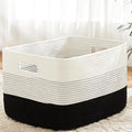Blanket Basket,Rectangle Woven Baskets for Storage,65L Laundry Basket for Decorative Nursery Blanket,Toys,Dirty Clothes and Magazine in Shelves,Baby Room,and Living Room