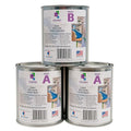 Coloredepoxies 10001 Clear Epoxy Resin Coating 100% Solids, High Gloss For Garage Floors, Basements, Concrete and Plywood. 3 Quart Kit