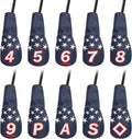 Blue and White Stars Hybrid Iron Head Covers
