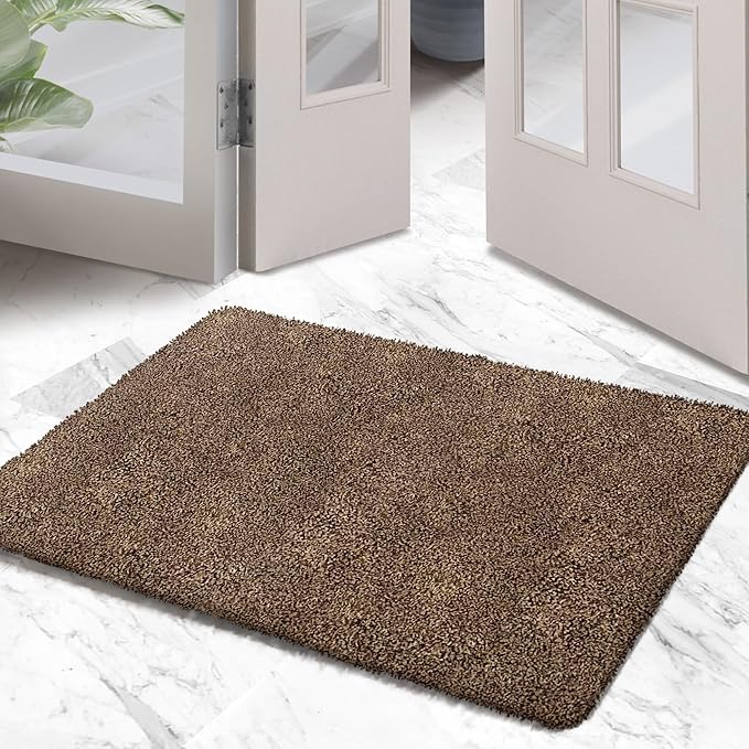 Premium Microfiber Indoor Door Mat – 24"x36" Washable Entry Mat, Non-Slip, Waterproof Backing, Super Absorbent, Low Profile Entryway Doormat for Indoor Entrance