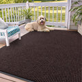 OLANLY Front Door Mat Indoor Outdoor Entrance, Waterproof Heavy Duty Doormat, Fade Resistant, Low Profile, Easy Clean Patio Porch Welcome Floor Mats for Entry, 71x47, Brown