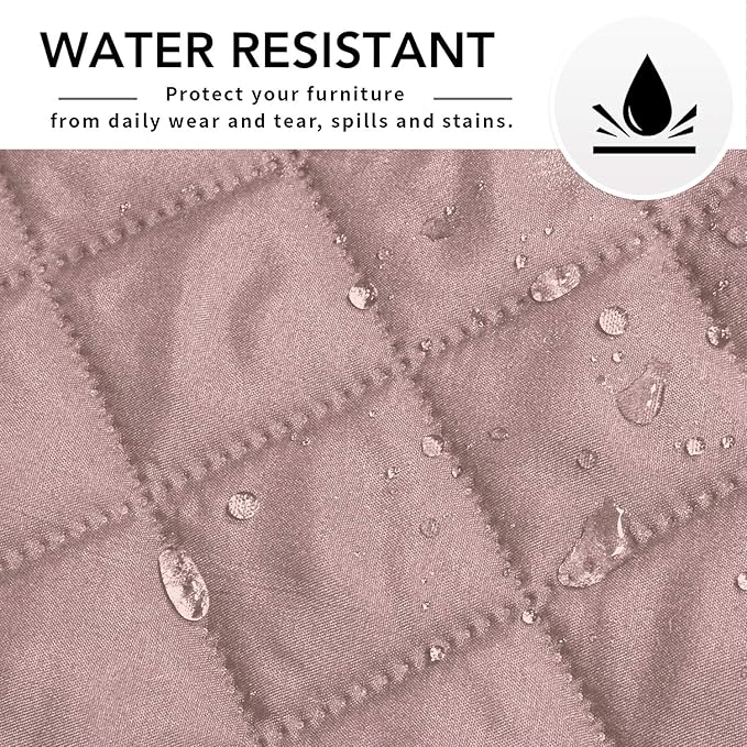 Easy-Going Sofa Slipcover L Shape Sofa Cover Sectional Couch Cover Furniture Protector Mat for Pets Dog Cat (Large,Pink/Pink)